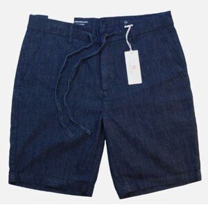 AG Adriano Goldschmied Size 34 Men's Wells Denim Drawstring Shorts Relaxed New